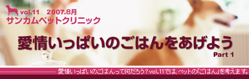 愛情いっぱいのごはんをあげよう