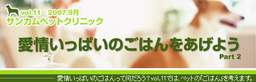 愛情いっぱいのごはんをあげよう